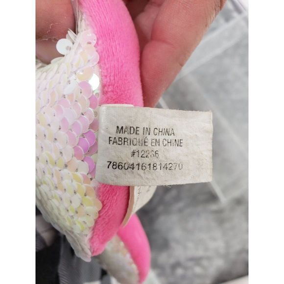 Unicorn Reversible Sequined Plush Pillow stuffed animal toy - Picture 4 of 7